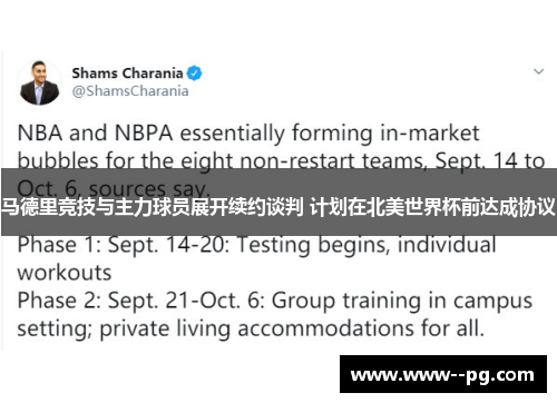 马德里竞技与主力球员展开续约谈判 计划在北美世界杯前达成协议 马德里竞技与主力球员展开续约谈判 计划在北美世界杯前达成协议